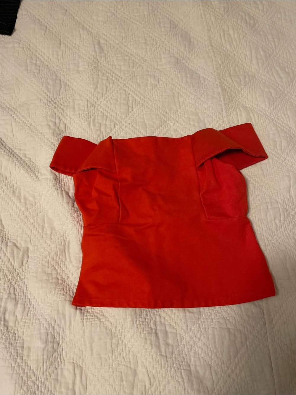 Anthropologie brand Red Off-Shoulder Women's Top